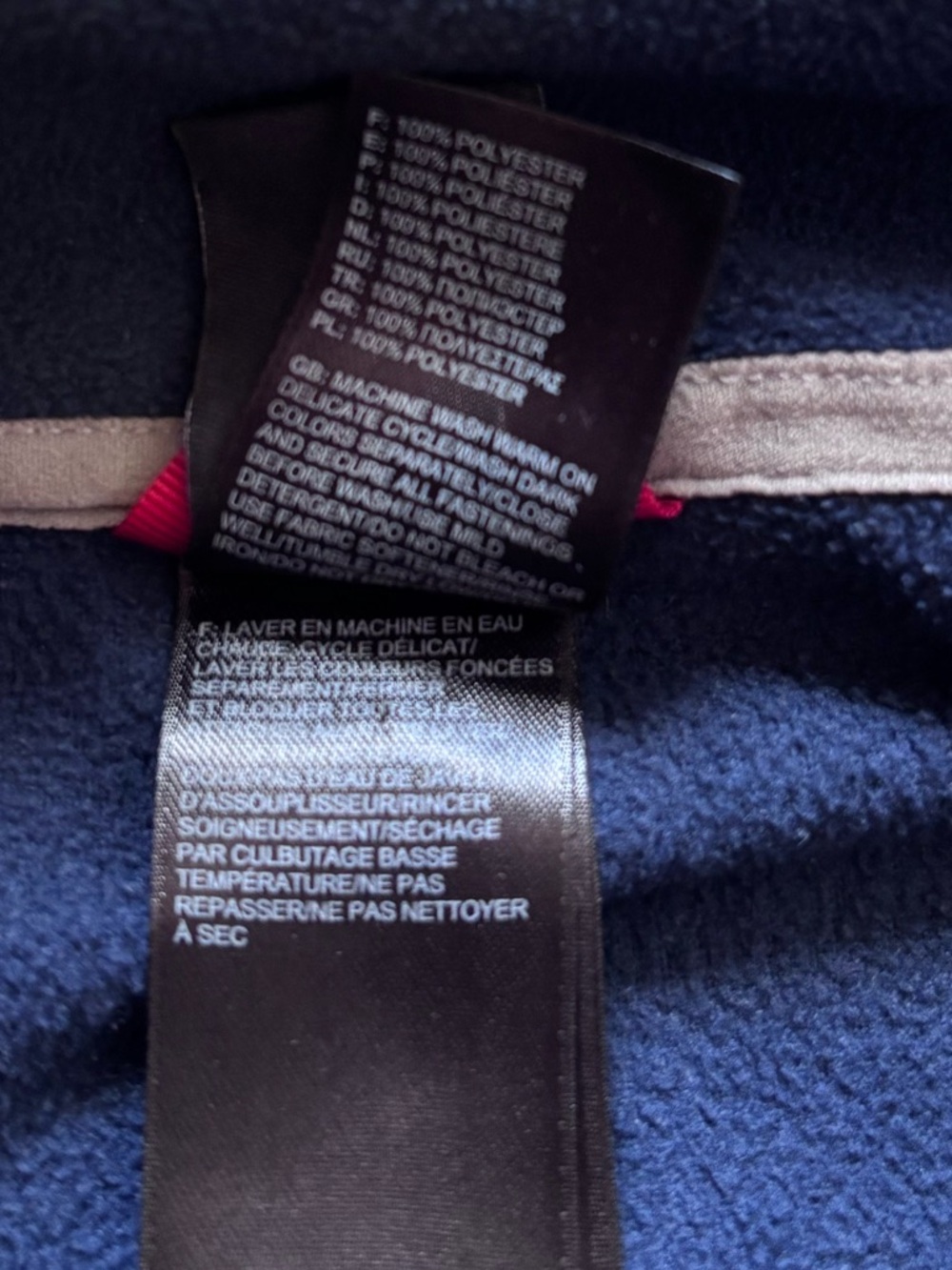 The North Face Full-Zip Fleece Jacket in Navy - Picture 7 of 10